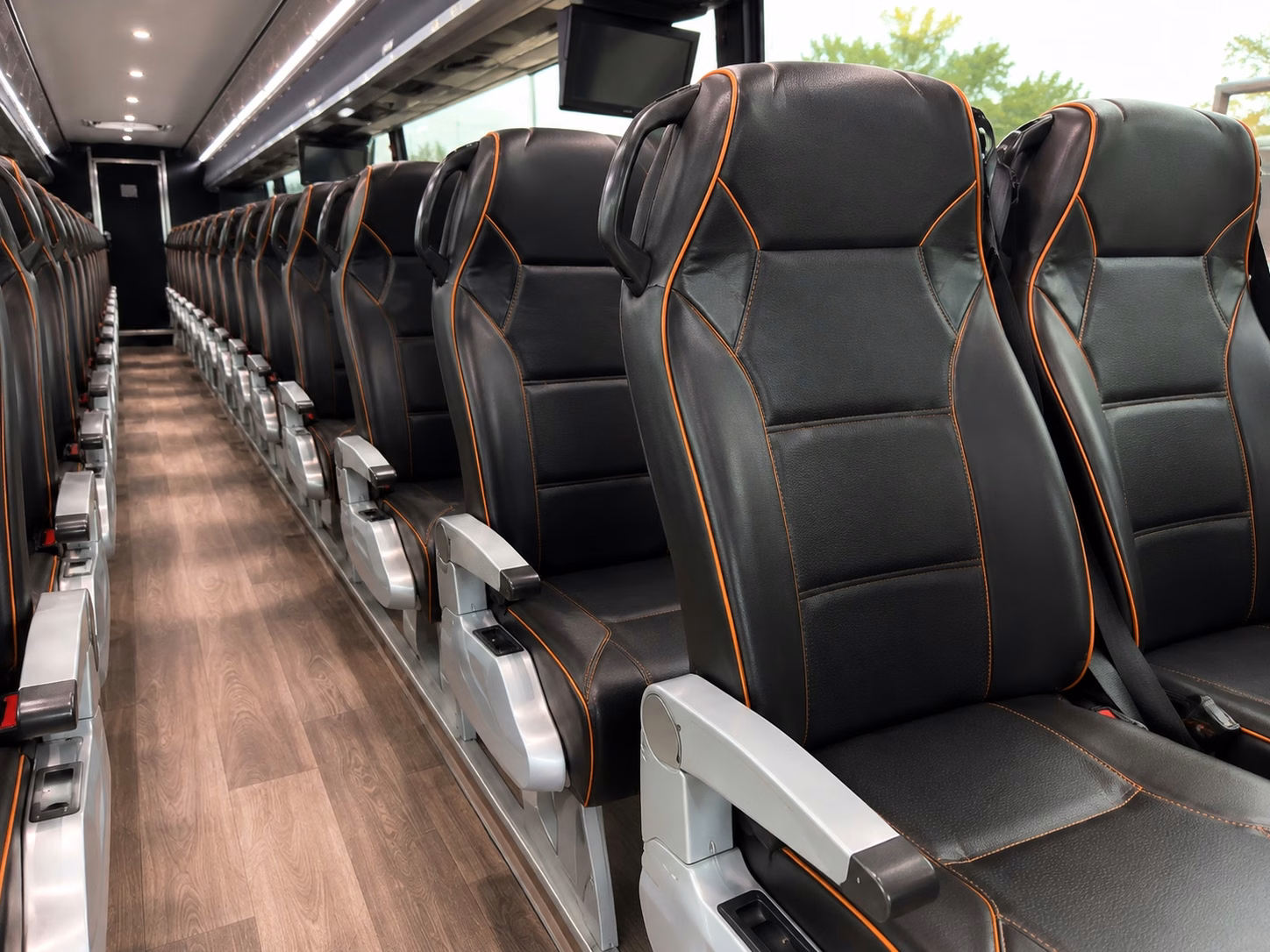 dayton charter bus interior gallery