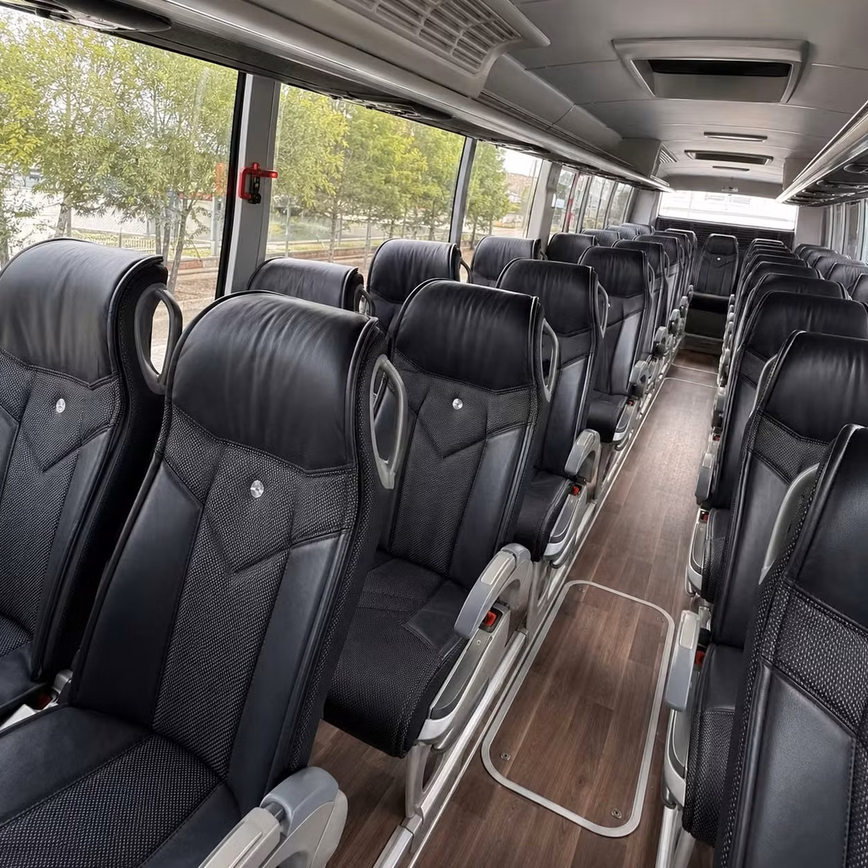 dayton charter bus rental interior