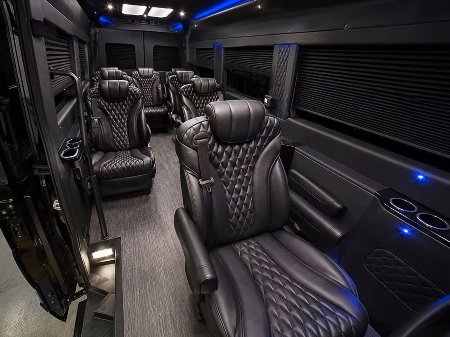 sprinter van with driver inside